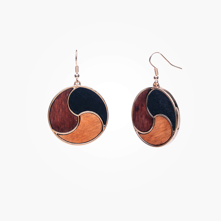 Boucles D'oreilles en Bois - Infinity