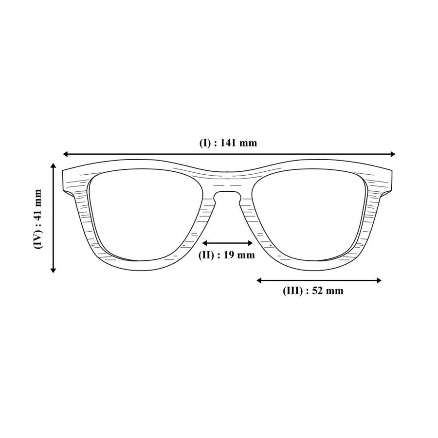 Lunettes de Soleil en Bois - Classic Green