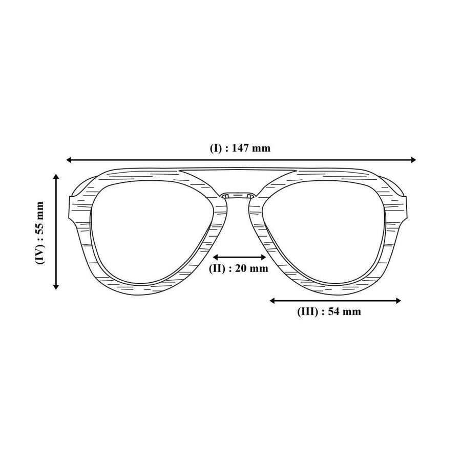 Lunettes de Soleil en Bois - Original Coffee
