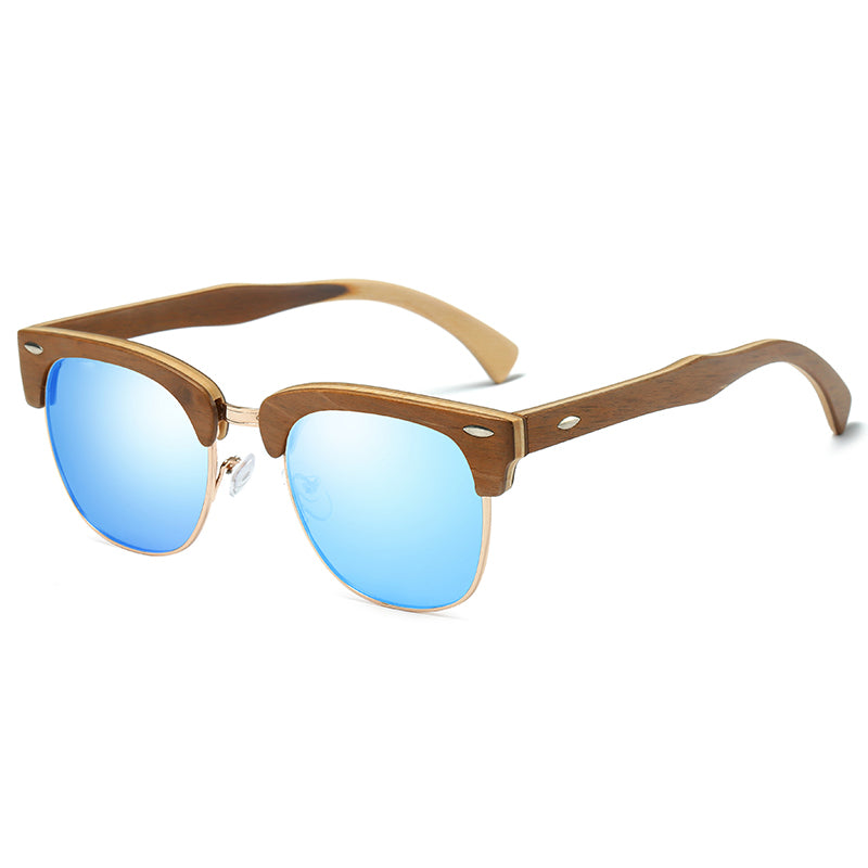 lunettes en bois de bambou