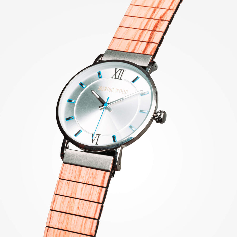 Montre en Bois Homme - Feuille de Chêne