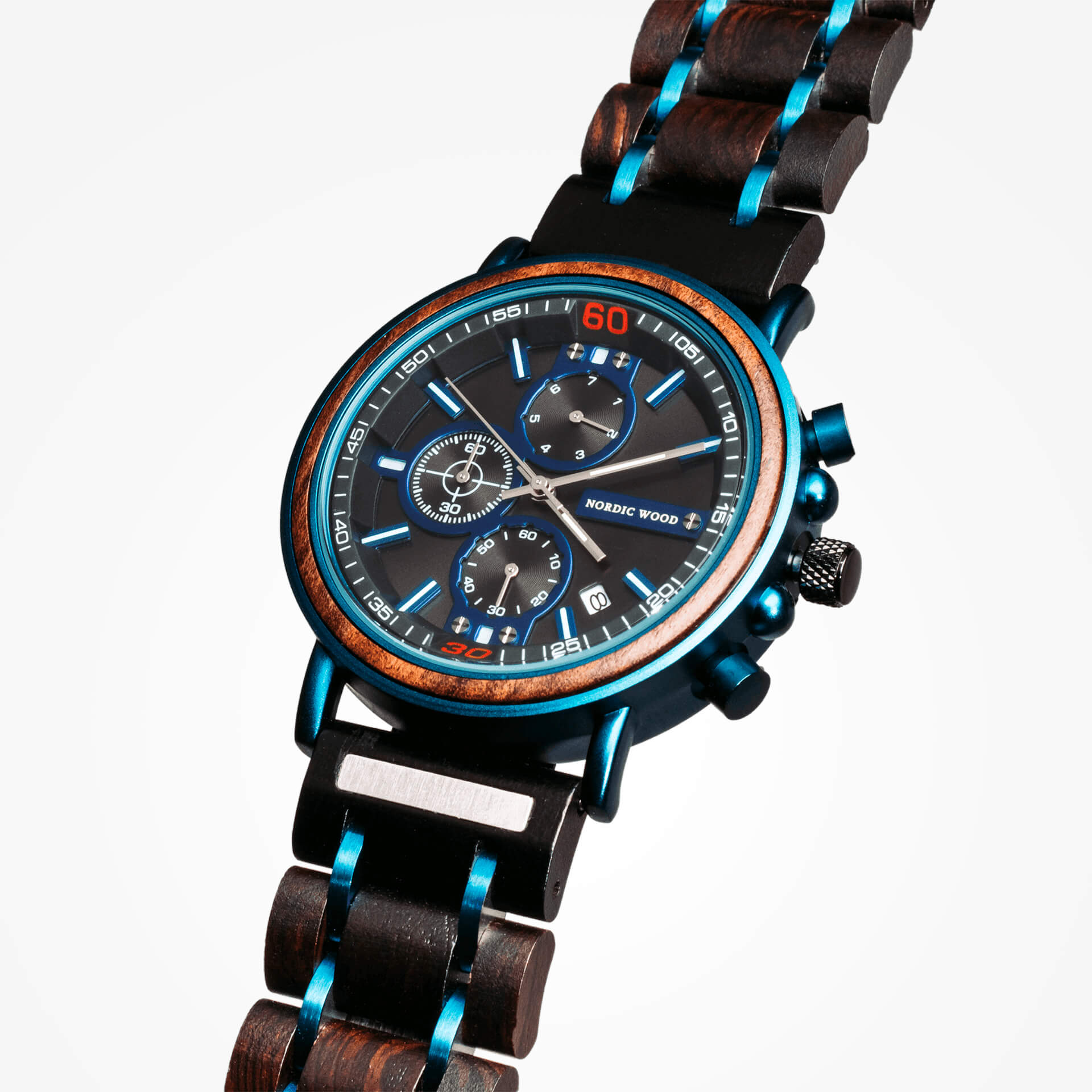 Montre en Bois Homme - Wild Blue