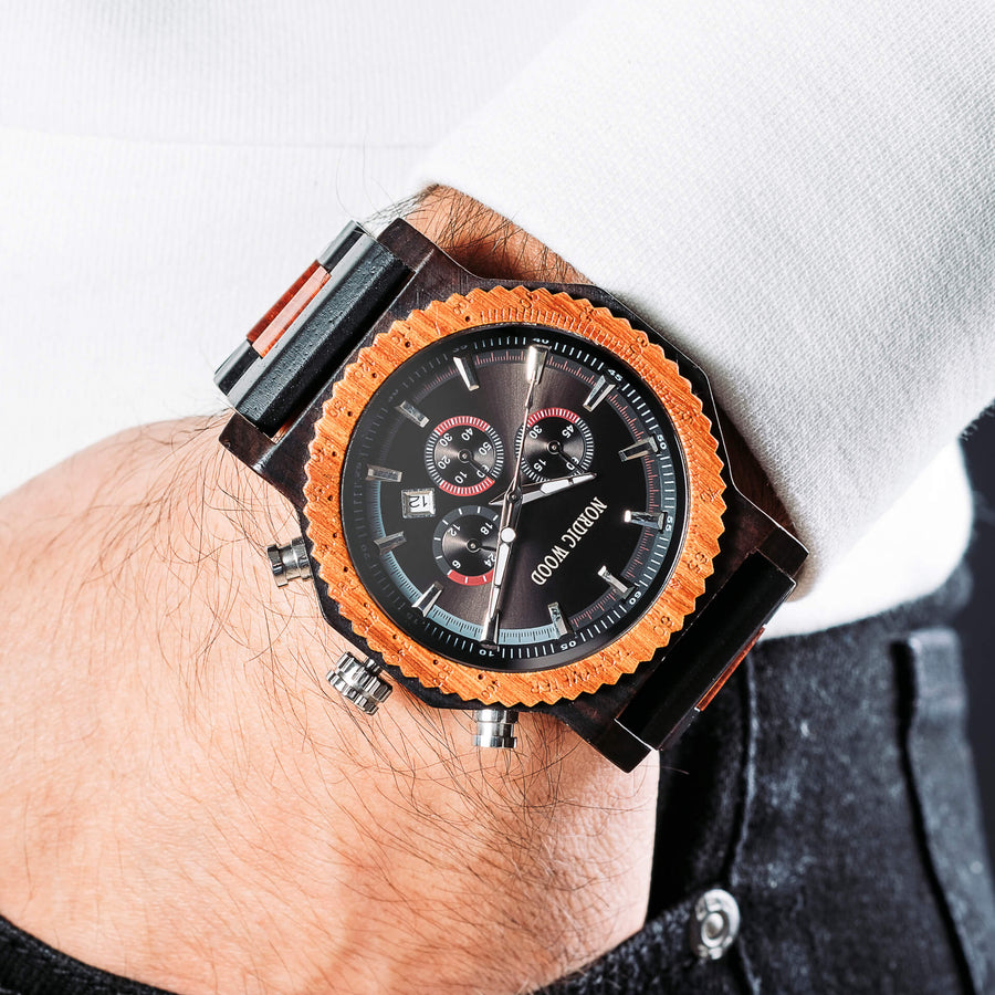 Montre en Bois Homme - Ebéniste