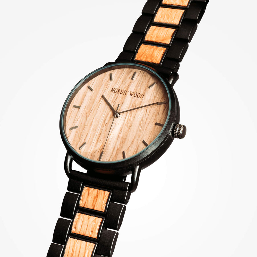 Montre en Bois Homme - Minimalist Zebra