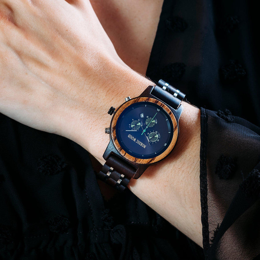 Montre en Bois Femme - Mimosa Noire