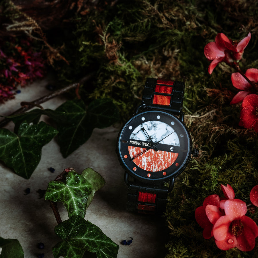 Montre en Bois Homme - Hibiscus