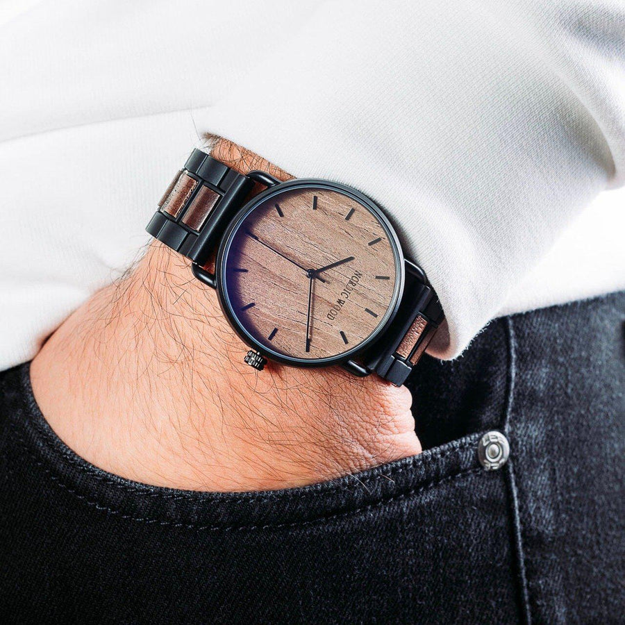 Montre en Bois Homme - Minimalist Light