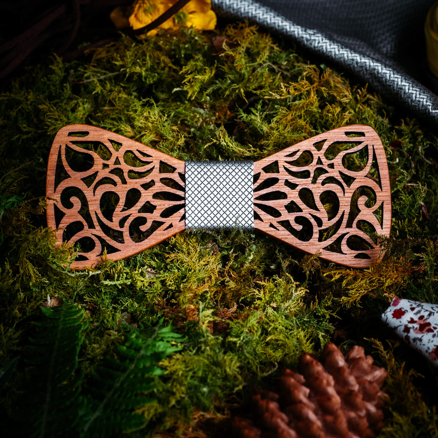 Noeud Papillon en Bois - Kauri Gris