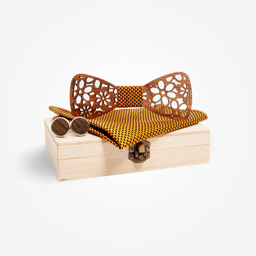 Coffret Noeud Papillon - Groseillier Orange