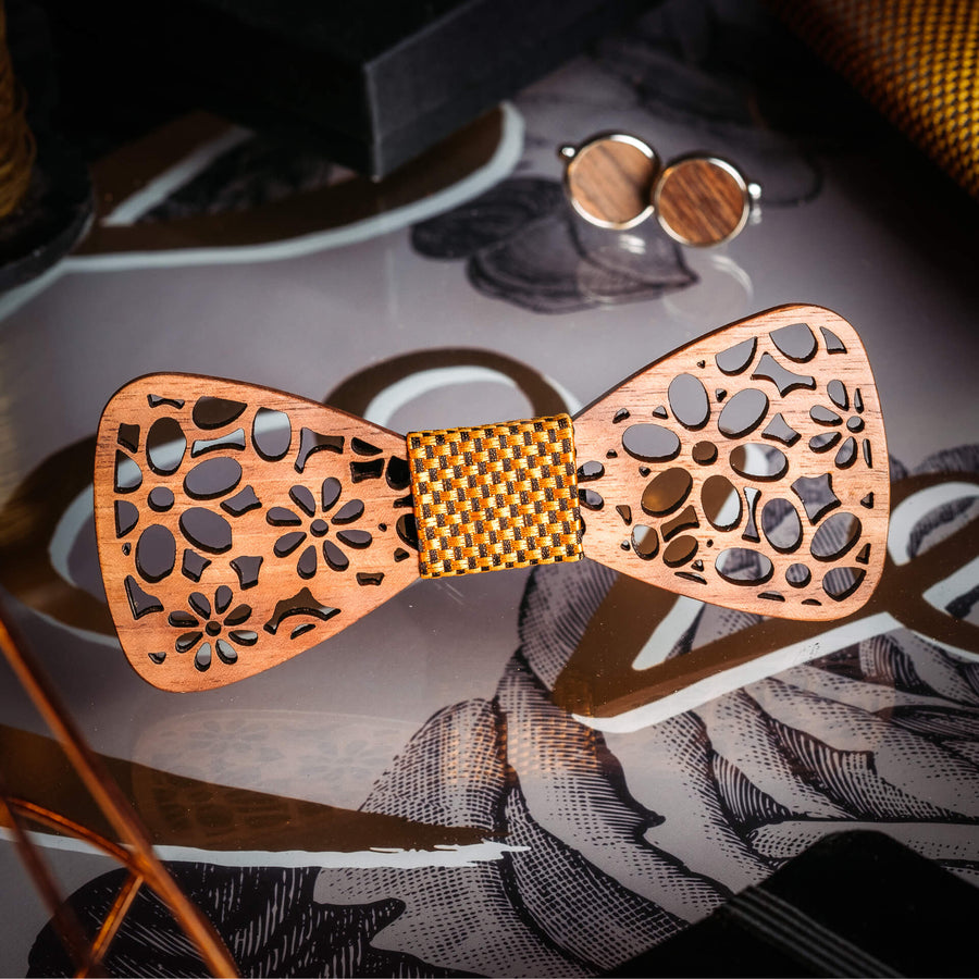 Coffret Noeud Papillon - Groseillier Orange