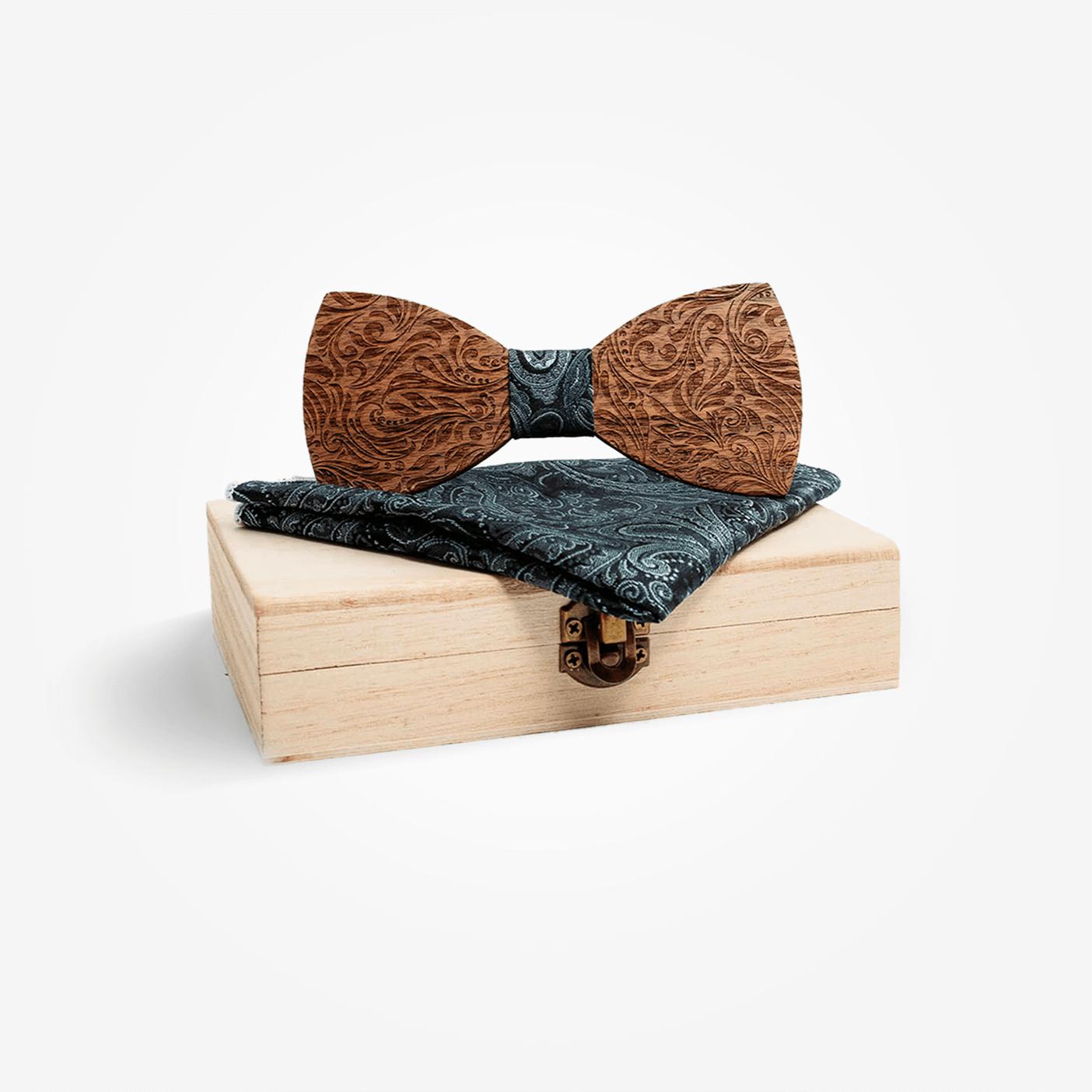 Noeud Papillon en Bois - Gainier Noir