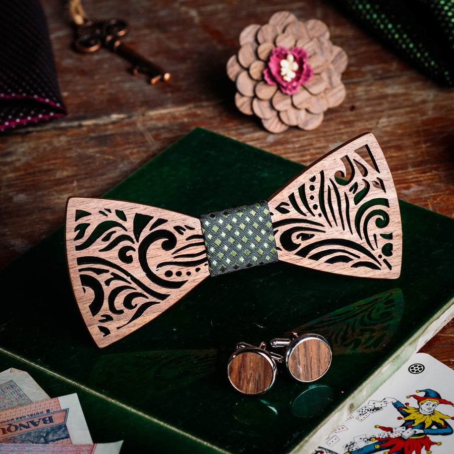 Coffret Noeud Papillon - Torreya Vert
