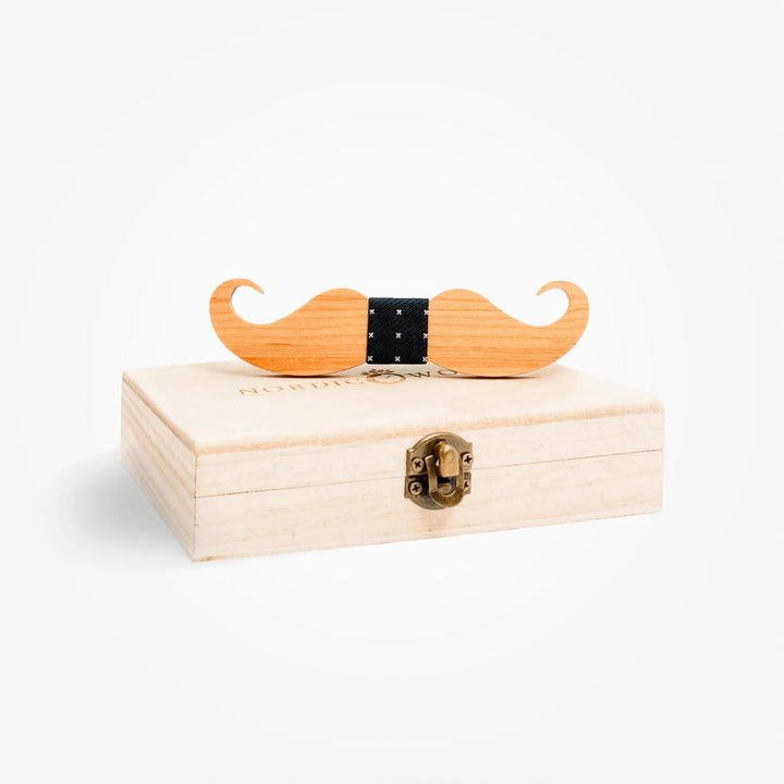 Noeud Papillon en Bois - Oranger Noir