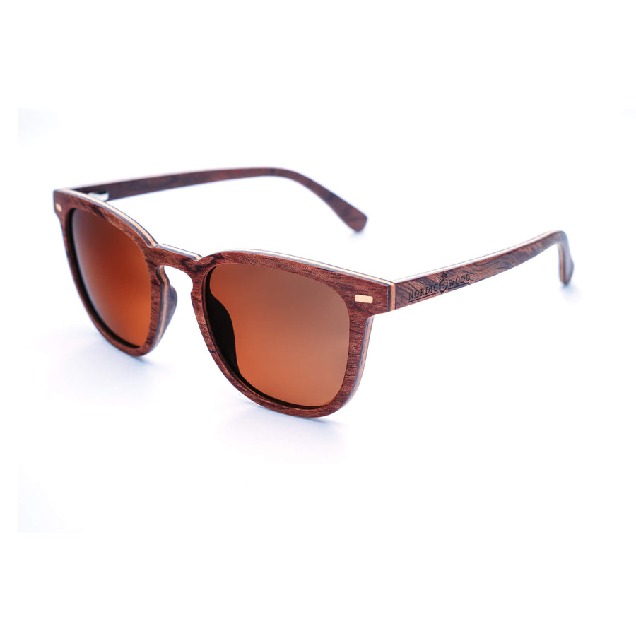 Lunettes de Soleil en Bois - Clubmaster Coffee