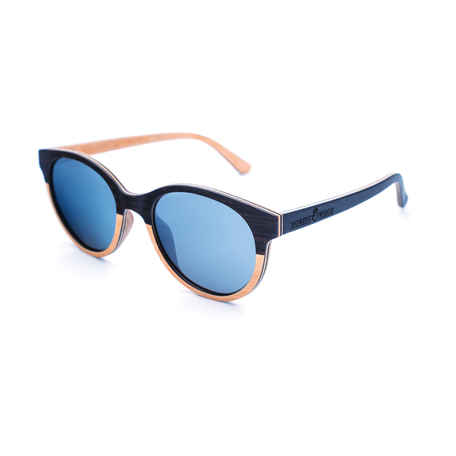 Lunettes de Soleil en Bois - Sunrise Silver