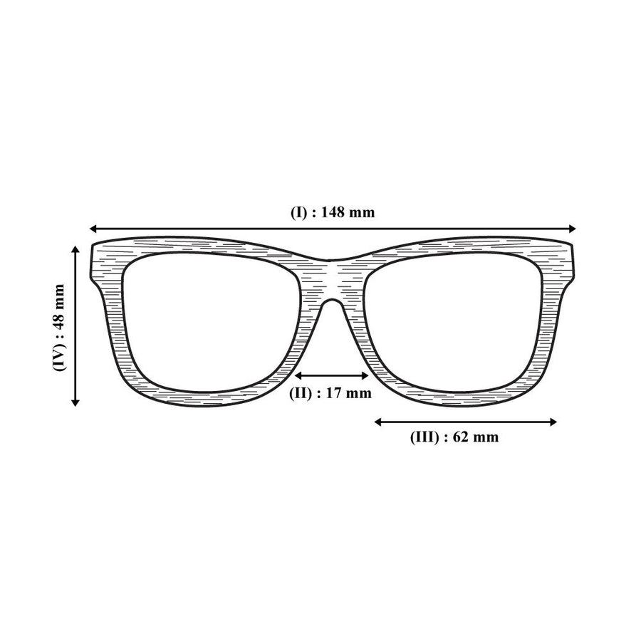Lunettes de Soleil en Bois - Classic Gold